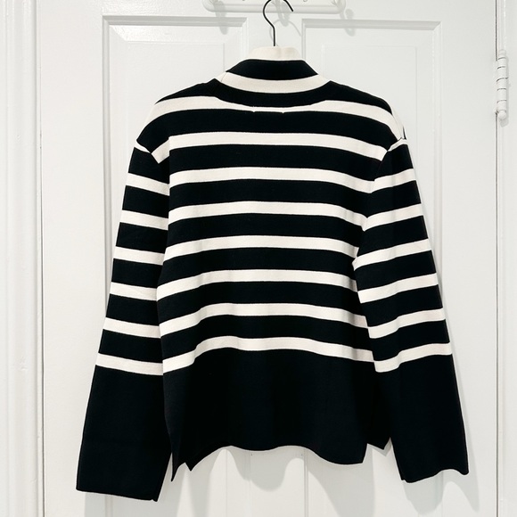 HM Striped Mock Turtleneck Sweater (S) - Picture 9 of 10